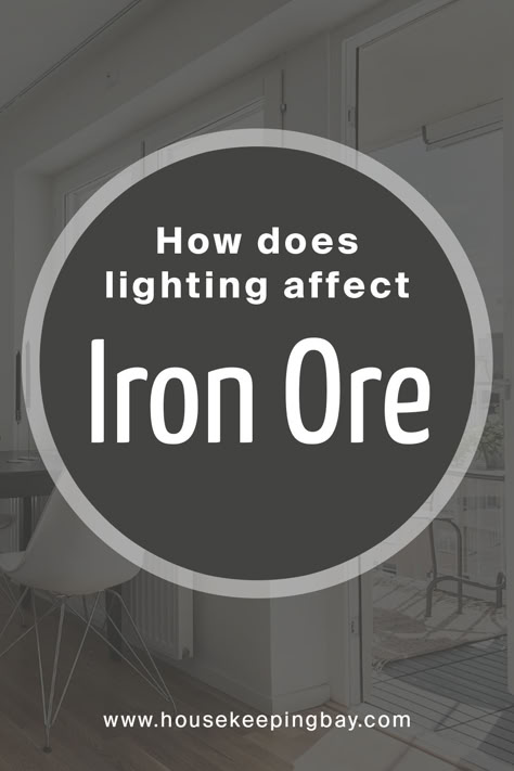 Iron Ore Vs Tricorn Black Exterior, Iron Ore Bedroom Ideas, One Shade Lighter Than Iron Ore, Paint Color Iron Ore, Iron Ore Pantry, Iron Ore Wall Color, Iron Ore Accent Wall Fireplace, Iron Ore Versus Peppercorn, Iron Ore Laundry Room Cabinets