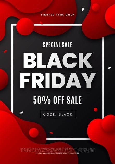 Flat design black friday flyer template. Download it at freepik.com! #Freepik #freevector #flyer #blackfriday #design #template David Carson Design, Typography Book Cover, Black Friday Advertising, Black Friday Poster, Black Friday Flyer, Black Friday Design, Typography Book, Logo Design Set, Black Friday Ads