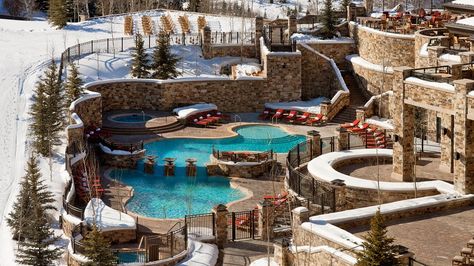 Pool and hot tubs The St. Regis Deer Valley Resort, Park City, Utah St Regis Deer Valley, Christmas Skiing, Qt Hotel, Montage Deer Valley, Ski Utah, Deer Valley Utah, Best Winter Vacations, Deer Valley Resort, Ski Hotel