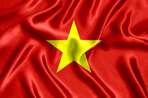 Flag of vietnam silk close-up | Premium Photo #Freepik #photo #national-flag #country-flags #flag #nationality Vietnamese Flag, Myanmar Flag, Vietnam Flag, Netherlands Flag, Canva Keywords, Vietnam History, Chalkboard Lettering, Flag Country, Flag Photo