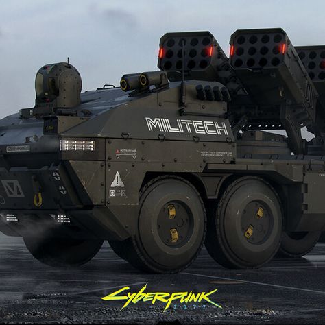 Militech Truck Concept - Cyberpunk 2077, Filippo Ubertino on ArtStation at https://www.artstation.com/artwork/J9n2Qa Kereta Sport, Mobil Futuristik, Sci Fi Tank, Armored Vehicle, Personaje Fantasy, Space Ship Concept Art, Armored Truck, Military Technology, 다크 판타지