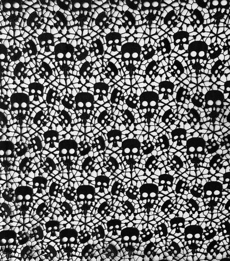 Fabric Pentacle, Torn Lace Fabric, Lace Fabric Pattern Mood Fabrics, Lace Fabric Pattern, Halloween Merch, Glam Halloween, Pattern Aesthetic, The Witching Hour, Skull Fabric