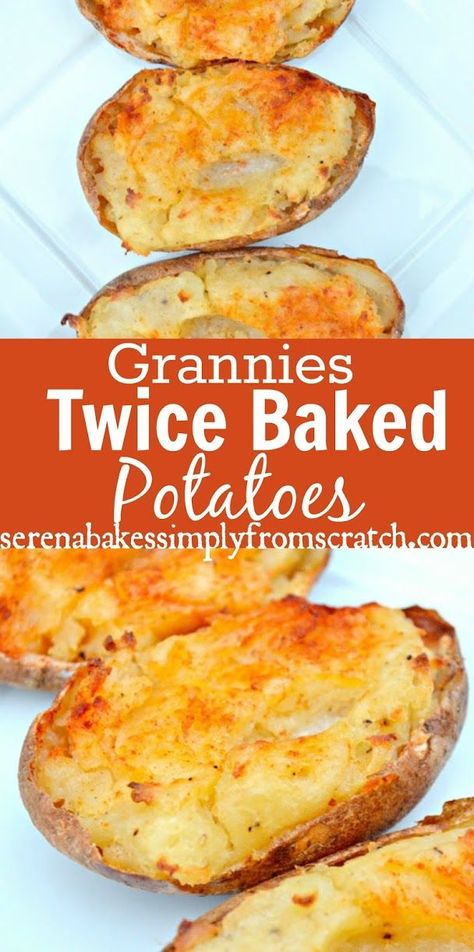 Recipe For Twice Baked Potatoes, Double Baked Potatoes, Best Twice Baked Potatoes, Amazing Vegetarian Recipes, Garden Pasta, Twice Baked Potato, Baked Food, Drink Healthy, Quick Food