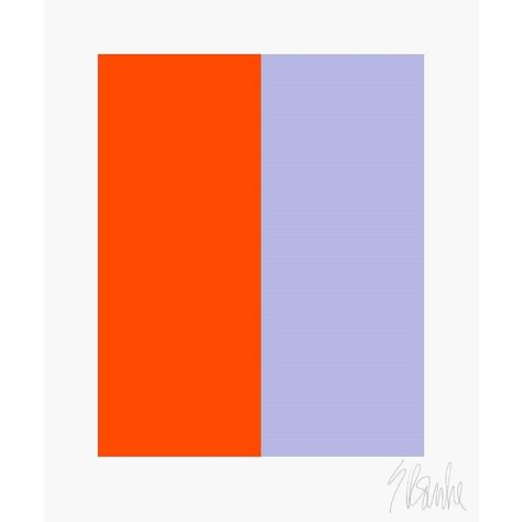 Color's Cooperation No. 3 Fine Art Print 45" X 55" by Liz Roache Wall Art Pairing, Orange Pairing Color, Color Complimentary Chart, Orange Complementary Colors, Lavender Orange Color Palette, Bold Color Combos, Techno Color Palette, Blood Orange Color Palette, Contrasting Colors Combinations