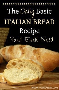 Italian Bread Recipe, Italian Bread Recipes, Basic Italian, Pudding Chia, Pizza Sandwich, Artisan Bread Recipes, Pasta Food, Best Bread Recipe, Italian Bread