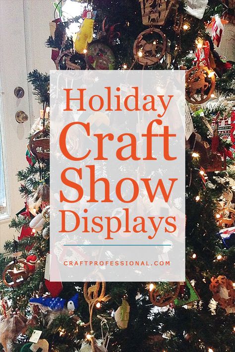 10 ideas to get your booth ready for the Christmas craft show season: http://www.craftprofessional.com/holiday-craft-show.html Display Ornaments At A Craft Show, Christmas Bazaar Booth, Christmas Vendor Booth Display, Hristmas Crafts, Craft Fair Display Table, Craft Table Display, Craft Show Table, Craft Fair Table, Craft Fair Booth Display