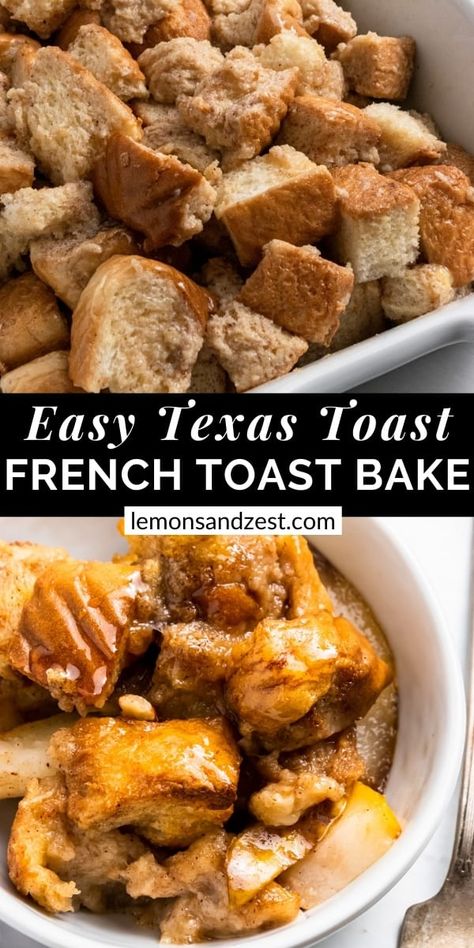 This easy French Toast Bake made thick Texas Toast is a perfect way to enjoy a cozy morning with the ones you love. About 10 minutes of prep and baked to perfection with brown sugar and a hint of cinnamon. This will be a family favorite for a special brunch or simple morning together. Blueberry French Toast Bake, Easy French Toast Bake, French Toast Casserole Easy, French Toast Bake Recipe, Cozy Morning, Texas Toast, French Toast Easy, Breakfast Toast, French Toast Bake