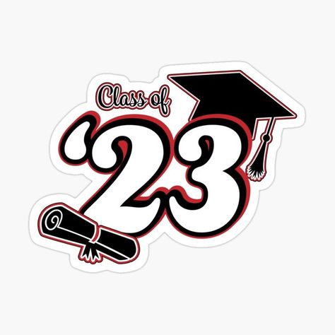 Graduation Stickers 2023, Class 2023, Class Of 2023 Sticker, 2023 Sticker, Class Of 2023 Logo, Class Of 2023, Chanel Stickers, Graduation Shirts For Family, Senior Posters