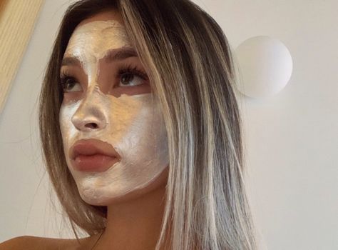 holly lim selfie silver face mask pretty model Blonde Hair, A Woman, Facial, Blonde, Mask, Hair, White, Instagram