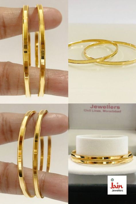 Gold Bangles Indian Daily Wear Gold Bangles Indian, Simple Daily Wear Chains Gold, Bangles Jewelry Designs Daily Use, Simple Bangle Designs Gold Daily Wear, Simple Gold Bangles For Daily Use Indian, Bangle Designs Gold Daily Wear, Bangles Daily Wear Gold, Solid Gold Bangle Bracelet, Women Bangles Gold