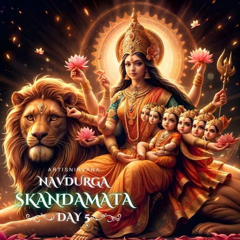 Navratri is not only about worshiping external deities but recognizing the divine powers within every woman.🙏❤ Day 1: Shailaputri Day 2: Brahmacharini Day 3: Chandraghanta Day 4: Kushmanda Day 5: Skandamata Day 6: Katyayani Day 7: Kalaratri Day 8: Mahagauri Day 9: Siddhidatri Each form of the goddess represents unique qualities. these nine days symbolize the divine feminine's strength, wisdom, and nurturing spirit. The festival's three phases: Kali (destruction of negativity), Laksh... Devi Shakti, Durga Kali, Jai Mata Di, Desi Love, Indian Goddess, Goddess Artwork, Devi Durga, Navratri Special, Happy Navratri