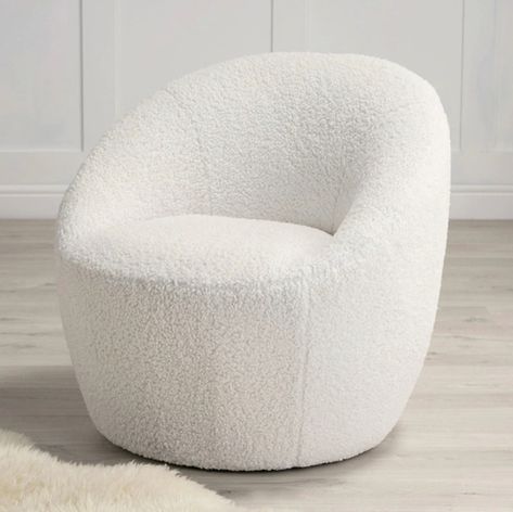 We just love boucle this season. So soft and cosy and perfect for relaxing in. This gorgeous chair is currently in our SUMMER SALE - don't miss out. Link in bio #myglamorousplace #summersale #housetohome #interiors #boucle #bouclechair #chairlove #homestylisy #interiordesigner #bargain Cocoon Chair, Boucle Fabric, Barrel Chair, Sounds Like, Off White, Fabric, White