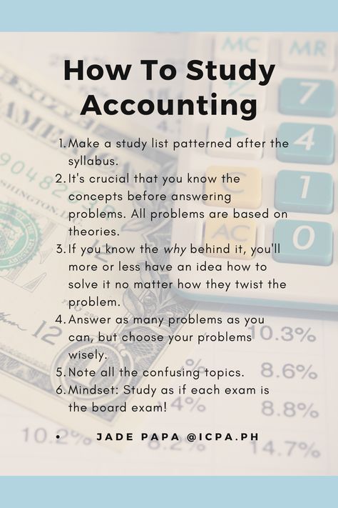 Studying Accounting Tips, Studying For Accounting, College Accounting Student Tips, Study Tips Accounting, Accounting Tips Student, How To Study Accounting Effectively, How To Study For Accounting, Study Tips For Accountancy, Study Tips For Accounting Students