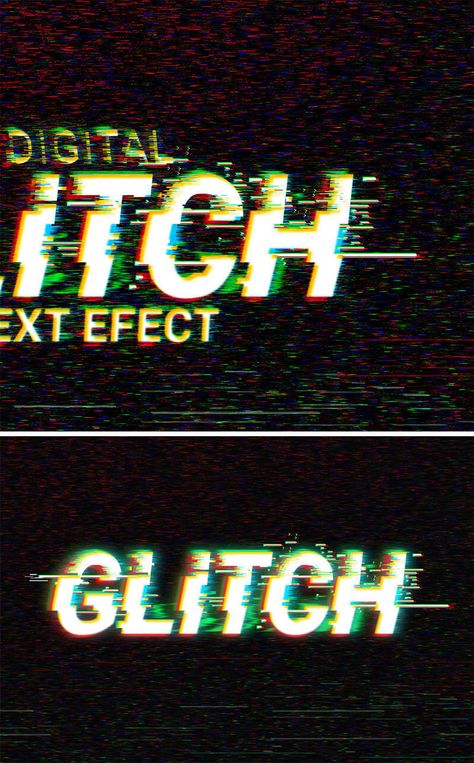 Glitch-Text-Effect Glitch Font, Glitch Text, Business Fonts, Trendy Fonts, Photoshop Techniques, Typo Logo, Visual Identity Design, Graphic Design Fonts, Motion Graphics Design