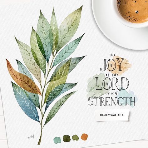 You Are My Hiding Place, The Joy Of The Lord Is My Strength Art, Strength Art, The Joy Of The Lord, The Lord Is My Strength, Joy Of The Lord, My Strength, Hiding Places, Watercolor Flowers