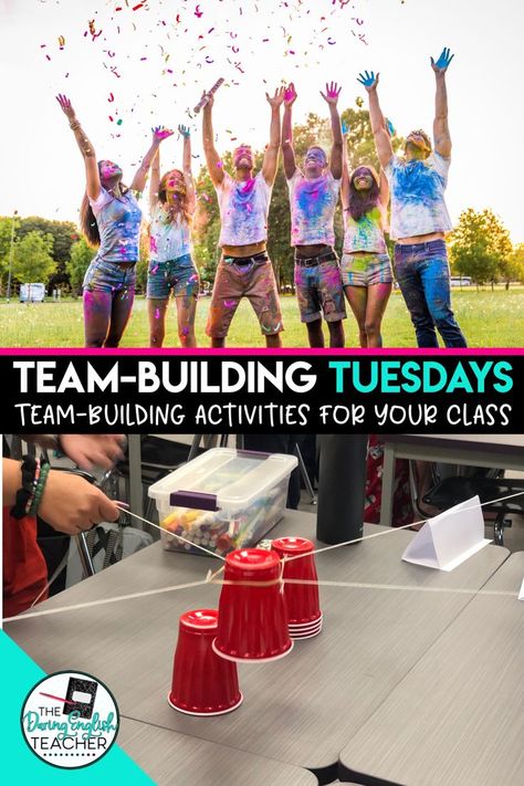 High School Games Team Building, Community Building Activities Classroom High School, Teenage Classroom Ideas, High School Fun Activities, Building School Culture, Team Building High School, Class Team Building Activities, Yearbook Class Activities, Team Building For Teens