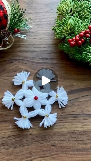 Shital Gadade on Instagram: "Snowflakes that won’t melt! DIY wool yarn ornament for a cozy and crafty holiday season. 🧶❄️🎄
.

Save this video and share it with your crafty friend!✨💖
F0llow @mylovely_nest for more🤍
.
.
.
.
.
.
.
.
.
.
.
CraftyChristmas, Holiday joy, Holiday decor, Christmas decor, Christmas tree, Tree decoration, craft, craftmanship, Christmas vibes, DIY, DIY videos, viral videos, Christmas craft, Snowflakes, ornaments, home decor, Natal, navidad, Christmas decoration, Christmas tree, Christmas ornaments, diy, holiday decor, xmas decoration, Christmas centerpiece idea, crafty, Christmas inspiration, snow globe, festive table, handmade decor, homemade Christmas, DIYOrnaments, ChristmasVibes, CozyChristmas, TisTheSeason, DecorInspiration, WinterDecorations, FestiveInterio Snowflakes Ornaments, Yarns Ornaments, Table Centerpieces Diy, Diy Wool, Decoration Christmas Tree, Decor Christmas Tree, Crafty Christmas, Diy Christmas Tree Ornaments, Christmas Ornaments Diy