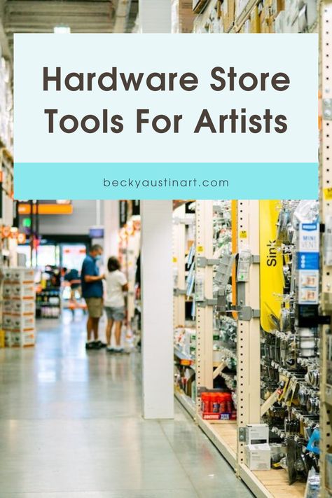 Discover the best hardware store tools for artists! From paintbrushes to rags, explore essential tools and techniques for perfecting your artwork and adding something a little different to your toolkit - you wont find these at the art supplies store. Artist Resources, Austin Art, Artist Supplies, Art Supply Stores, Unusual Art, Paint Remover, Visual Texture, Essential Tools, Mixed Media Artwork