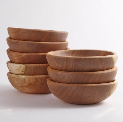 Wooden Things For Kitchen, Small Wooden Bowl, Wood Plates And Bowls, Small Wooden Bowls, Diy Wooden Kitchen, Wooden Kitchen Items, Wood Kitchen Accessories, Wooden Plates And Bowls, Large Wood Bowl