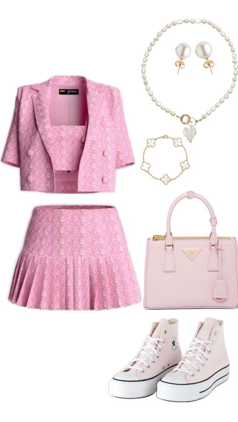 #ootd #preppy #outfitidea Pink Tutu Outfit, Ootd Preppy, Cute Summer Fits, Simple Style Outfits, Branded Outfits, Fasion Outfits, Tutu Outfits, Pink Tutu, Virtual Stylist