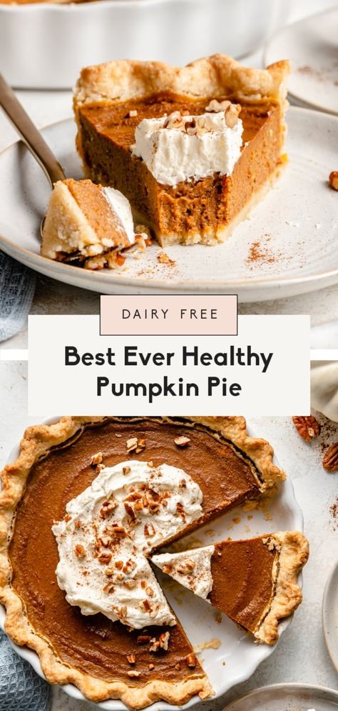 Simple Zucchini Bread, Df Pumpkin Pie, Dairyfree Dessert, Pumpkin Pie From Scratch, Healthy Pumpkin Pie Recipe, Dairy Free Pumpkin Pie, Healthy Pie Recipes, Healthy Pumpkin Pie, Best Pumpkin Pie Recipe