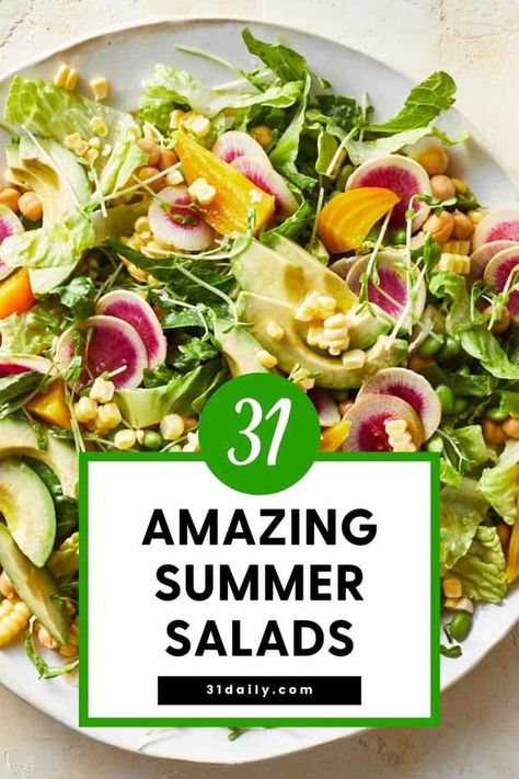 When the weather warms, big and beautiful summer salad recipes are the best way to celebrate the long, warm days of summer. Easy Summer Salad Recipes, Salads Healthy, Easy Summer Salad, Vegetarian Eating, Easy Italian Pasta Salad, Instagram Restaurant, Restaurant Breakfast, Best Summer Salads, Fresh Tomato Pasta