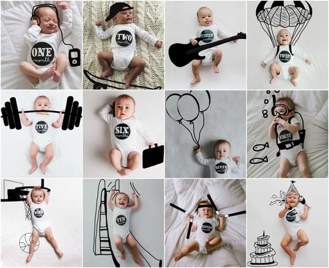 MONTHLY PHOTOS Baby Photoshoot Ideas At Home, Photoshoot Ideas At Home, Baby Photoshoot Ideas, Baby Milestones Pictures, Monthly Baby Pictures, Monthly Pictures, Baby Milestone Photos, Monthly Baby Photos, Baby Photoshoot Boy