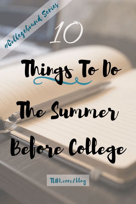 Tips for the collegebound freshmen: do these 10 things the summer before college! Scholarship Organization, Summer Before College, Before College, Freshman Advice, Back To University, Freshman Tips, College Club, College Checklist, College Preparation