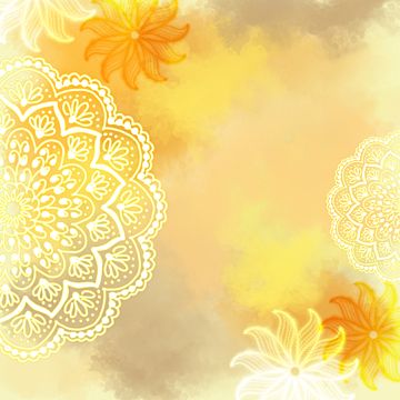 yellow,mandala,water color,round,circle,fower,floral,illustration,orange,ethnic,ramadhan Haldi Backdrop Illustration, Mandela Art Wallpaper, Mandala Logo Design, Buddha Background, Yoga Background, Yellow Backgrounds, Yellow Mandala, Sunflower Illustration, Peacock Pictures