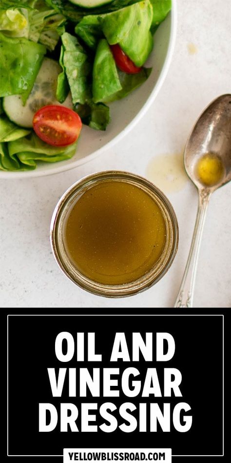 Homemade oil and vinegar dressing is a classic. Learn how to make a vinaigrette and elevate your dishes with this easy-to-follow recipe. Olive Oil Vinaigrette Dressing Recipe, Olive Oil And Vinegar Salad Dressing Recipes, Oil Vinegar Dressing Recipe, Oil And Vinegar Recipe For Subs, Copycat Subway Oil And Vinegar, Ranch Vinaigrette Dressing, Oil And Vinegar Dressing Recipe, Homemade Oil And Vinegar Salad Dressing, Simple Oil And Vinegar Salad Dressing