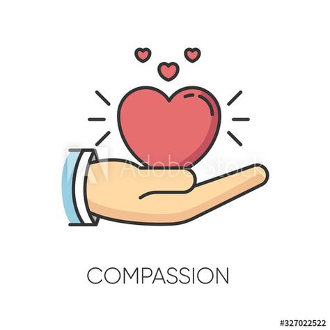 Stock Image: Compassion RGB color icon. Emotional support, friendly sympathy. Empathy, solidarity and friendship symbol. Voluntary care, charitable help and kindness. Isolated vector illustration Friendship Symbols, Poster Drawing, Animal Protein, Rgb Color, Emotional Support, Saving Lives, Easy Drawings, Thoughtful Gifts, Vector Illustration