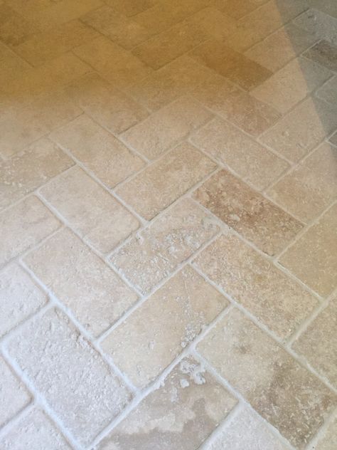 Tumbled Marble Bathroom Floor, Tumbled Marble Floor, Tumbled Marble Bathroom, Travertine Floor Tile, Italian Style Home, Tumbled Marble Tile, Marble Bathroom Floor, Porch Tile, Dream Kitchens Design