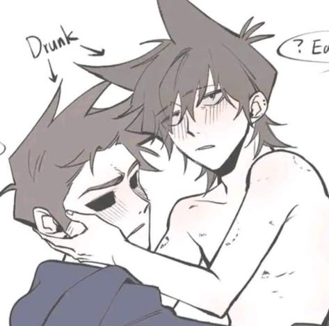 Wtfuture Tomtord, Tom X Tord, Eddsworld Tord, Cute Couple Comics, Lgbtq Funny, Eddsworld Comics, Dark Memes, Comic Pictures, Wow Art