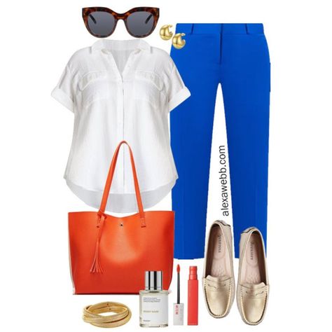 Workwear Inspiration Archives - Page 3 of 51 - Alexa Webb Plus Size On A Budget, Stylish Jeans Top, Cobalt Blue Pants, Plus Size Business Casual, Plus Size Business, Casual Outfit Idea, Alexa Webb, Outfits Gorditas, Spring Into Summer