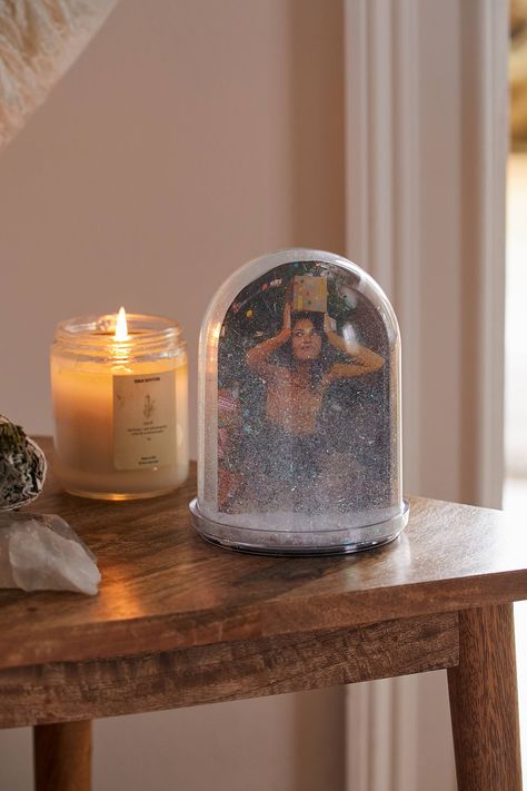 Large Snow Globe Picture Frame Snow Globe Picture, Snow Globe Picture Frame, Large Snow Globes, Picture Snow Globe, Globe Picture, Corgi Pictures, Wooden Prints, Clever Gift, Smart Living