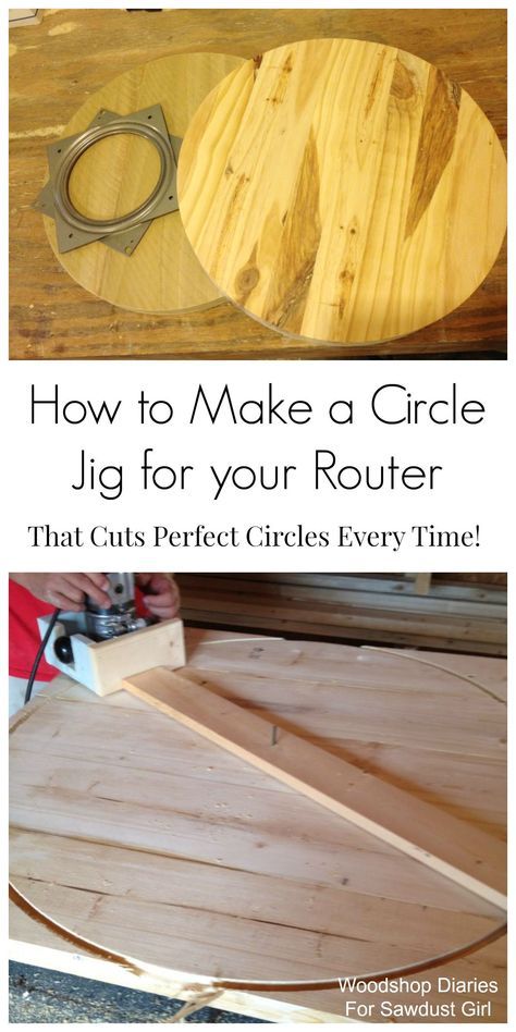 Circle Jig, Woodshop Diaries, Nyttige Tips, Sawdust Girl, Router Woodworking, Learn Woodworking, Popular Woodworking, Woodworking Jigs, Wood Working For Beginners