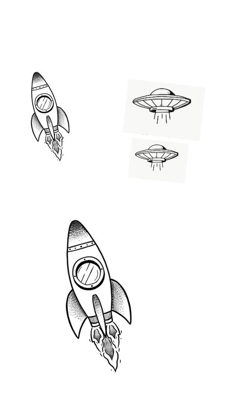 Space Tattoo Designs Men, Rocket Tattoo Design, Hsv Tattoo, Space Themed Tattoos, Rocket Ship Tattoo, Diy Tattoos, Spaceship Tattoo, Pilot Tattoo, Kanji Tattoo