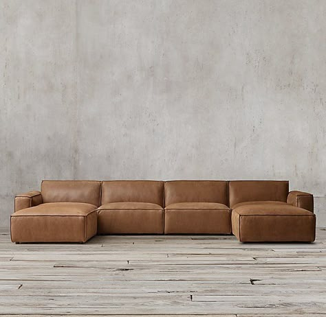 Cream Leather Sectional, Tan Leather Sectional, U Couch, Modern Leather Sectional Sofas, Italian Leather Sectional Sofa, Modern Leather Sectional, Living Room Decor Brown Couch, Leather Couches Living Room, Unique Sofa