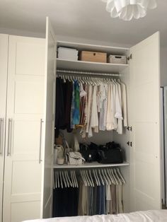 Waredrop Closet Aesthetic, Small Closet Aesthetic, Closet Organization Aesthetic, Tidy Closet, Clean Closet, Closet Idea, White Closet, Wardrobe Organisation, Wardrobe Sets