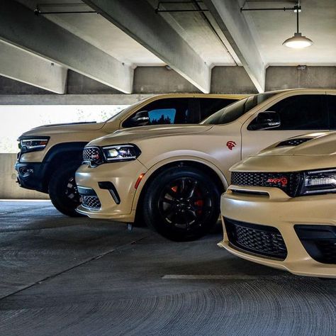 Bag Man Ent LLC. on Instagram: "The Trio Started it… #tbt 📸: @issasix4 🏎️🏎️🏎️: @big_sturdy1 • • • • • #hellcatdurango #thatsmydodge #trackhawk #jailbreak #dodgeofficial #dodgegarage #supercharged #widebodyhellcat #redeye #redeyecharger #hellcat #srt #srthellcat #trx #trxhellcat #moparornocar #mopar #moparnation #moparmilitia #carsofinstagram #dodge #stellantis #viral #explore #explorepage #reels #trending #bigsturdy" Hellcat And Trackhawk, Dodge Charger Hellcat Redeye Jailbreak, Srt Hellcat Jailbreak, Dodge Trx Truck, Dodge Trackhawk, Trackhawk Wallpaper, Hellcat Trackhawk, Trx Truck, Dodge Charger Hellcat Redeye