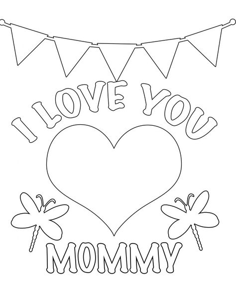 preschool printables, i love you mommy Printable Pictures To Color, Valentine Coloring Sheets, Printable Valentines Coloring Pages, Mom Coloring Pages, Pictures To Color, Mothers Day Coloring Pages, Coloring Printables, Kindergarten Coloring Pages, Valentines Day Coloring Page