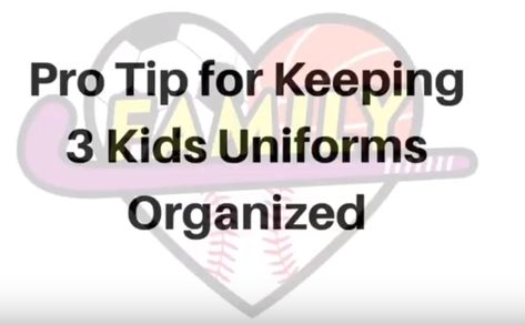 How to keep multiple kids uniforms organized! Uniform Organization, Youth Baseball Uniforms, Sports Uniform, Kids Uniforms, Youth Baseball, Sports Uniforms, Organization Kids, 3 Kids, Life Lessons