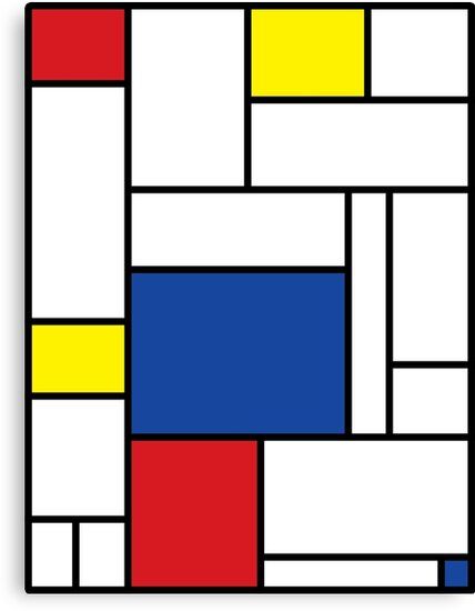 Piet Mondrian Artwork, Mondrian Design, Mondrian Art, Interior Artwork, Modern Stained Glass, Gelli Arts, Abstract Art Painting Diy, Piet Mondrian, Front Entrances