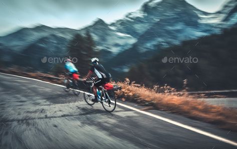 Cycling competition by Anna_Om. Cycling competition, slow motion photo of a two sportrsmans riding on the bicycles on the mountainous road in Alp, It... #Sponsored #slow, #motion, #photo, #Cycling Les Mills Rpm, Motion Photo, Simple Flyer, Les Mills, Culture Shock, Castle In The Sky, Social Icons, Slow Motion, Flyer Design