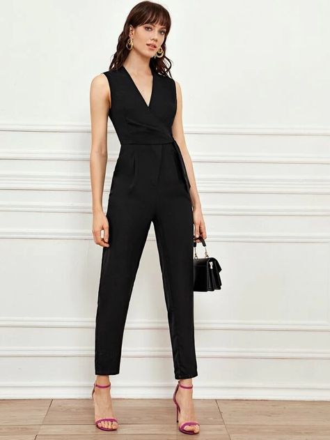 Outfit Graduacion, Outfit Semi Formal, Semi Formal Mujer, Chic Outfits Classy, Semi Formal Outfits, Solid Jumpsuit, Weekend Outfit, Jumpsuit Fashion, Formal Outfit