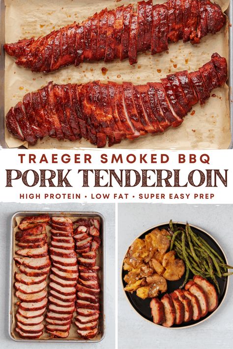 Treager Pork Tenderloin Recipes, Smoker Steak Recipe, Traeger Pork Tenderloin Recipes, Pork Tenderloin Recipes Traeger, Traeger Meat Recipes, Pork Tenderloin On Traeger Grill, Pork Loin On Traeger Grill, Pork Tenderloin Traeger Recipes, Smoker Meal Prep