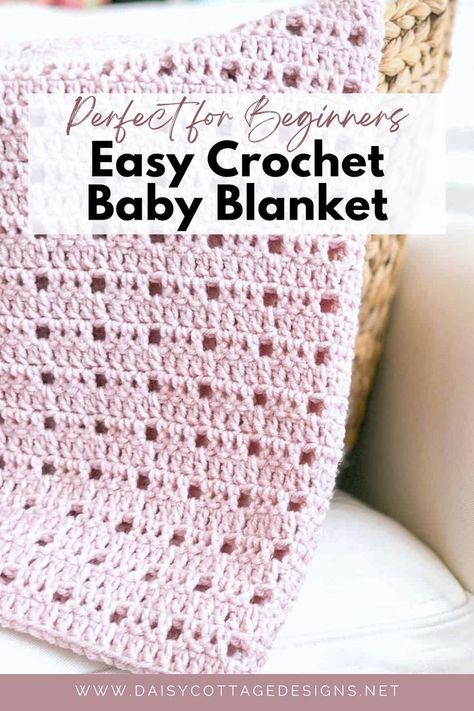 Get your crochet hooks and yarn ready! We've got the most delightful FREE Easy Crochet Baby Blanket pattern that's perfect for beginners. With easy to follow instructions and a fun tutorial video, you'll be crafting the most adorable baby shower gift in no time. This pattern is not only beginner-friendly, but also free! Say goodbye to store-bought gifts and start creating something special today. One Hour Baby Blanket Crochet, 2 Hour Crochet Blanket, Beginner Crochet Baby Blanket Free Pattern, Beginner Crochet Baby Blanket Tutorial, Quick And Easy Crochet Throws, Small Baby Crochet Blanket, Croquet Blanket Patterns, Baby Blanket Crochet Pattern Fast, Crochet Patterns Free Blanket Beginner