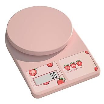 Amazon.com: UCTHAT Pink Kitchen Scale - Digital Food Scale with LCD Display, USB Charging, Weight in Grams and Ounces for Baking, Cooking, and Meal Prep (3kg /0.1g) : Home & Kitchen Food Weight Scale, Digital Food Scale, Digital Food, Food Scale, Digital Scale, Pink Kitchen, Kitchen Scale, Meal Prep, Iphone Wallpaper