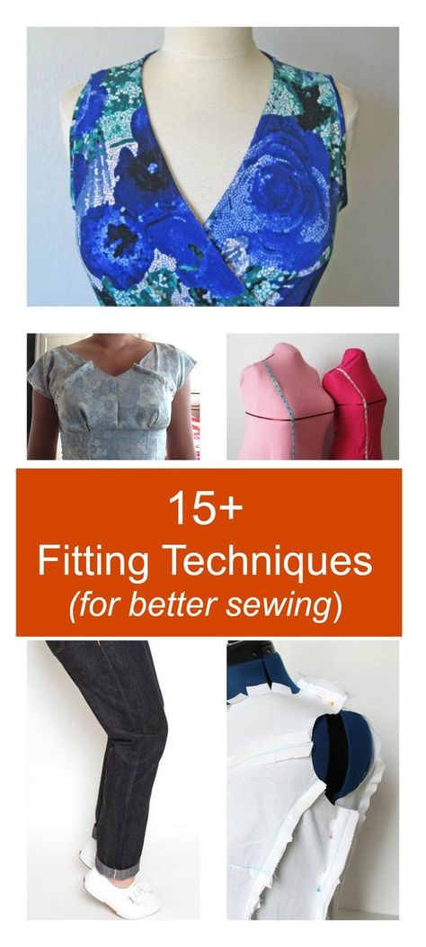 ROUNDUP: 15 Fitting Techniques for a better sewing Beginner Sewing Projects Easy, Techniques Couture, Leftover Fabric, Fabric Baskets, Sewing Projects For Beginners, Sewing Skills, Love Sewing, Sewing For Beginners, Sewing Tips