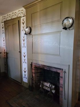 Historic Dining Room, Old Village Paint, Tan Paint, Vintage Colours, Historic Colours, Ivory Paint, Colonial Homes, Historic Restoration, Old Village